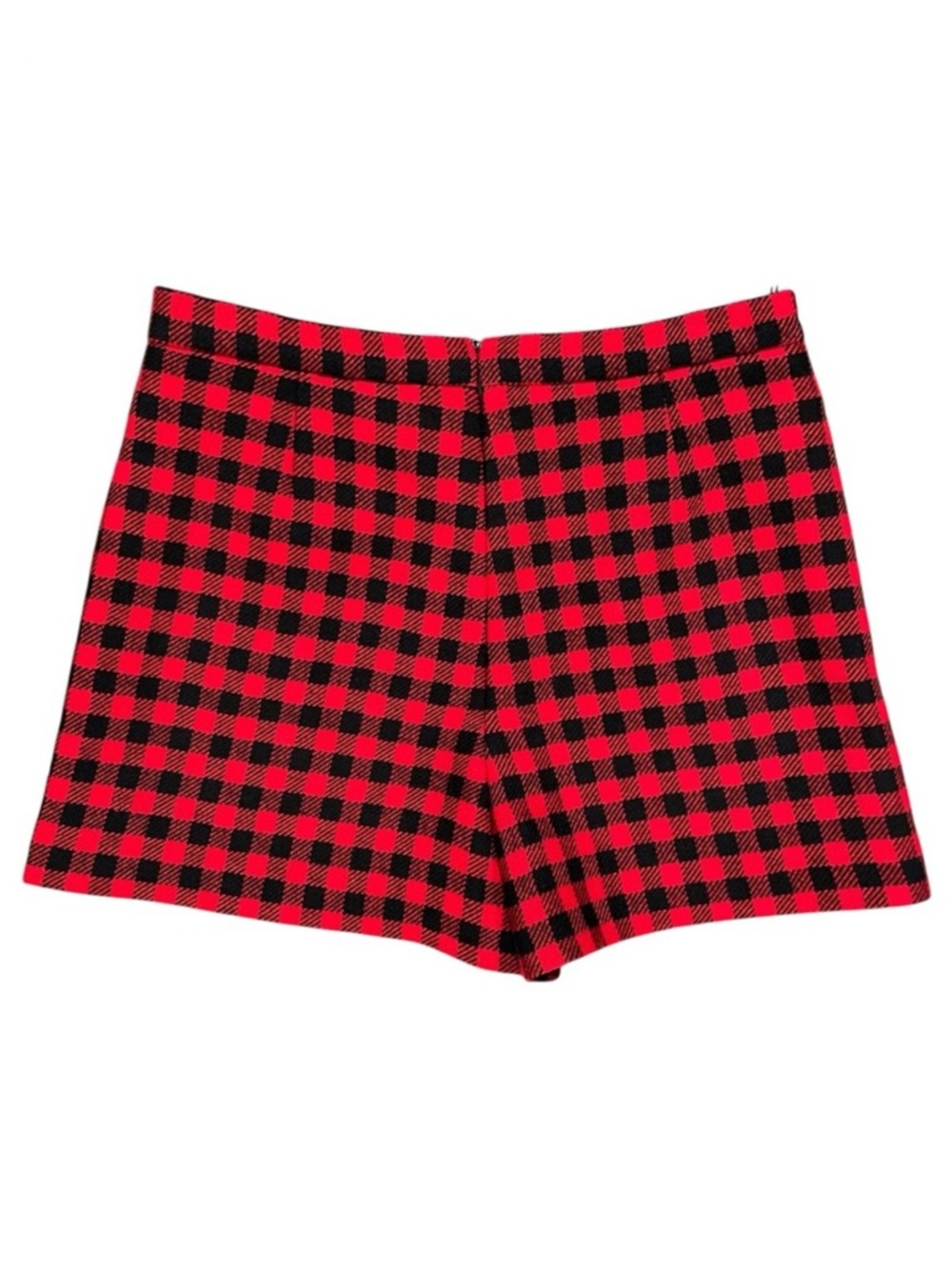 RED Valentino Wool Vichy Gingham Check Skirt Effect Shorts Skort US 8 - Picture 4 of 10